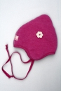 Pickapooh Mütze Wollfleece Zoe Pink mit Blume