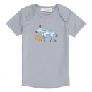 sense organics Baby T-Shirt Zebra Dusty Blue