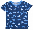 Enfant Terrible T-Shirt Haie Alloverdruck Navy/Skyblue