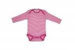 Cosilana Body 1/1 Arm Wolle/Seide Pink-Natur