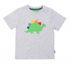 Kite T-Shirt Stegosaurus (Dino) Grau