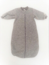 Lilano Schlafsack Reißverschluss Wollplüsch Uni Grau