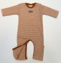Lilano Baby Overall Wolle/Seide Safran/Natur mit Umschlägen