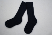 Hirsch wool socks plush bottom navy