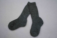 Hirsch wool socks plush bottom grey