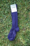 Hirsch knee high socks cotton/wool navy